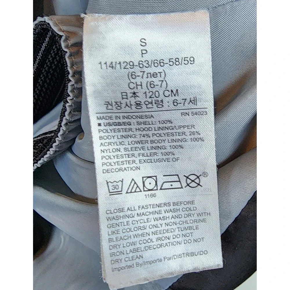 GAP Kids‎ Cold Control Max Puffer Jacket Gray Ombre Sherpa Lined Hood Size S